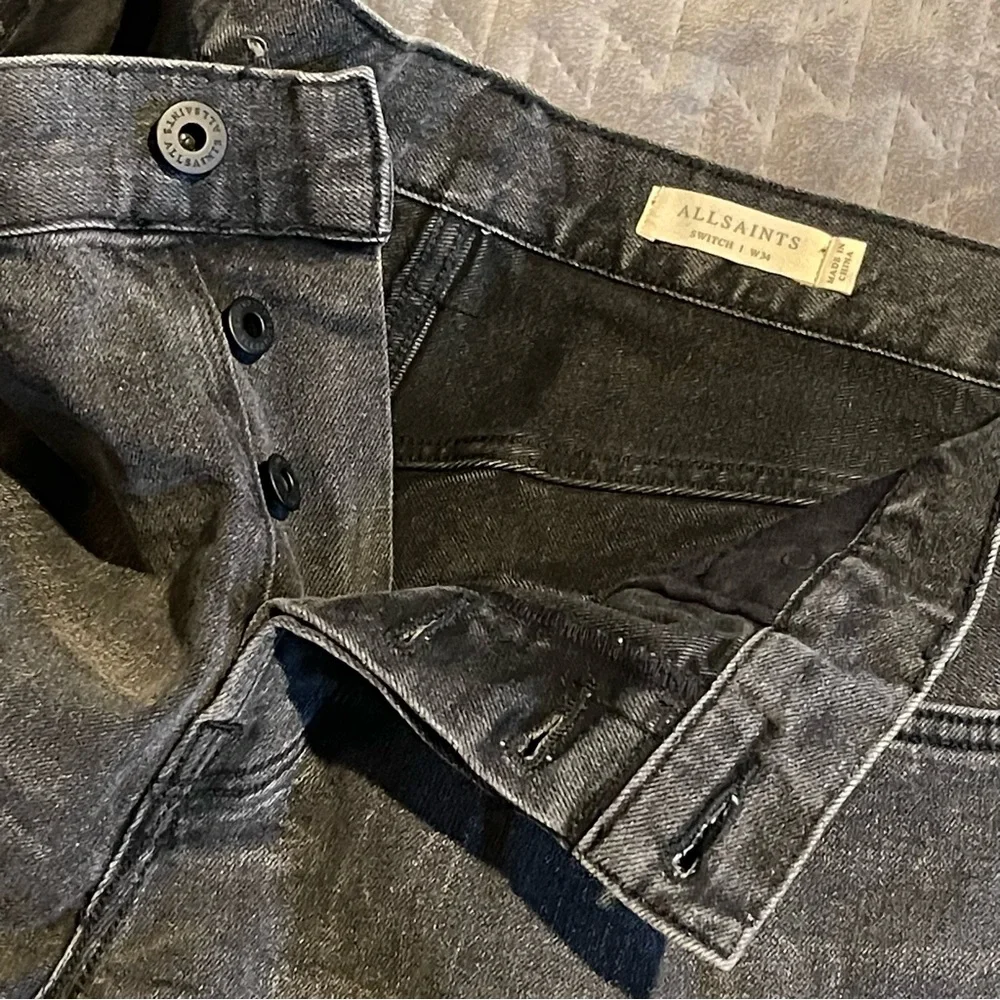 All Saints Switch denim shorts mens 34 NWOT‎ black - Picture 4 of 14